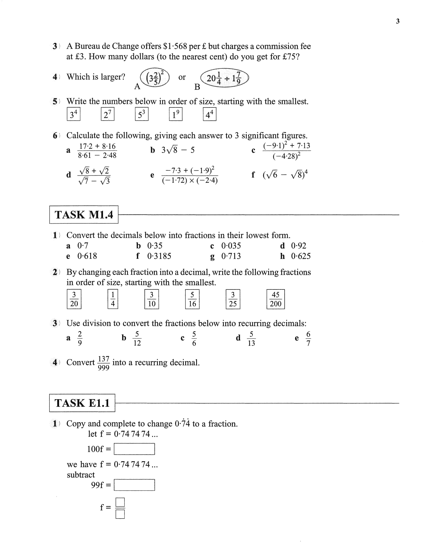 Essential Mathematics for GCSE - Higher - Homework Book
